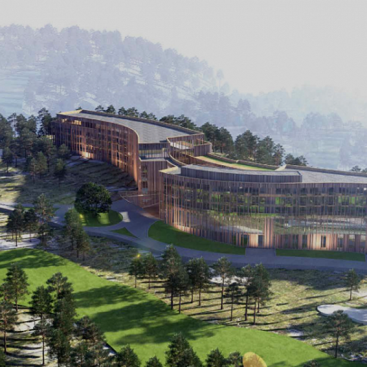 В столице Грузии - Тбилиси - ведется строительство красивейшего отеля и гольф-клуба "Табори"
